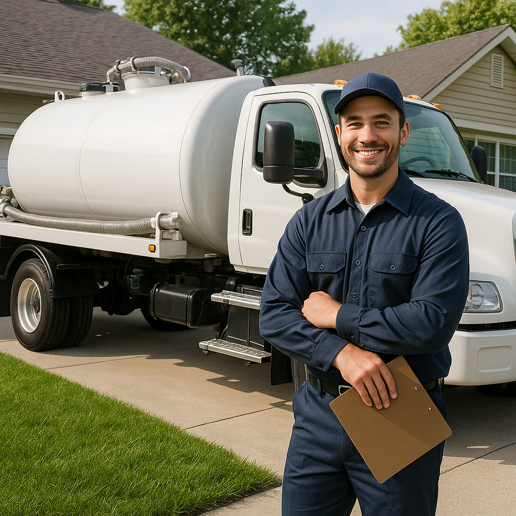 Professional septic service technician ready to help in Wilmington